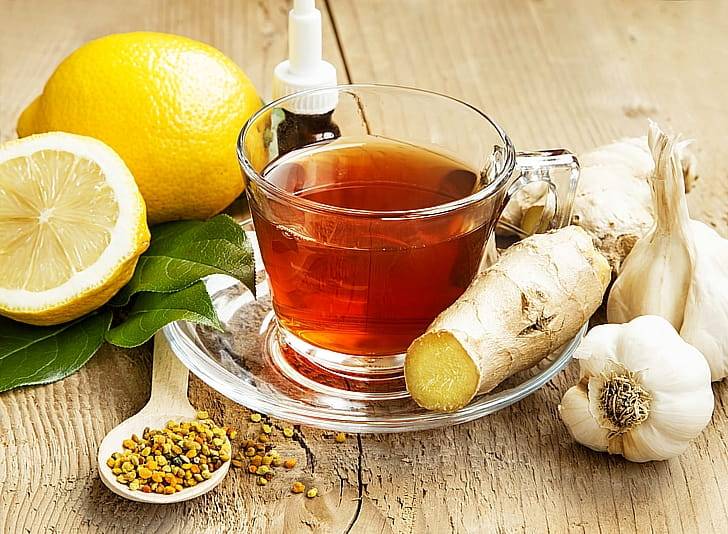 Имбирный чай с чесноком