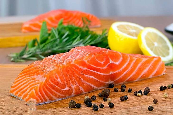 Слабосоленый лосось