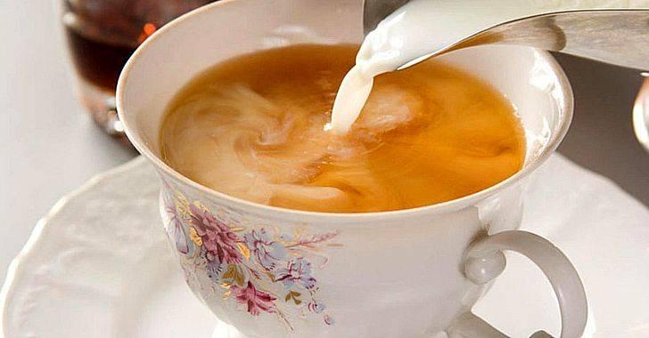 Зеленый чай с молоком