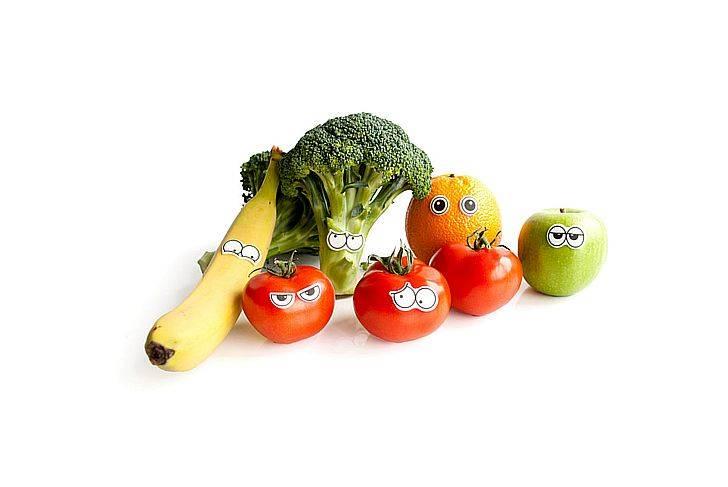 потребление овощей и фруктов