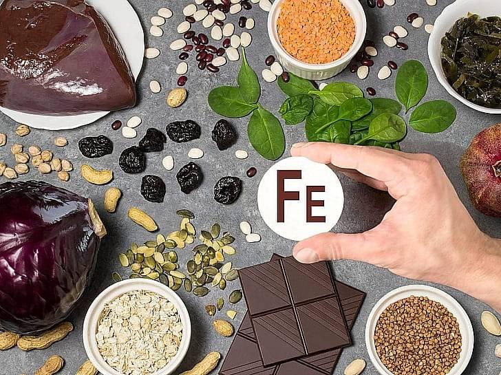 содержания железа в продуктах